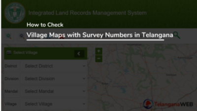 Village Maps with survey numbers in telangana