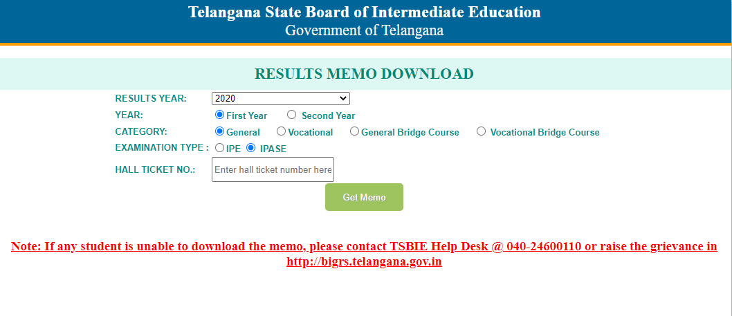 How To Dowload Inter Memo In Telangana State (2025 New)