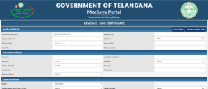 online application form for obc certificate in telangana