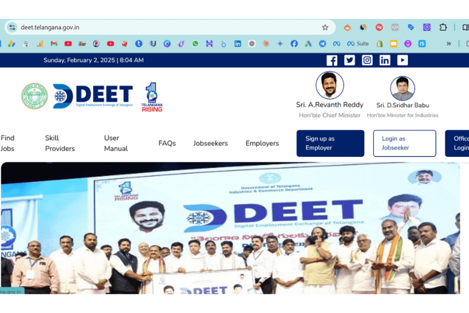 How To Register for Digital Employment Exchange of Telangana (DEET) 1