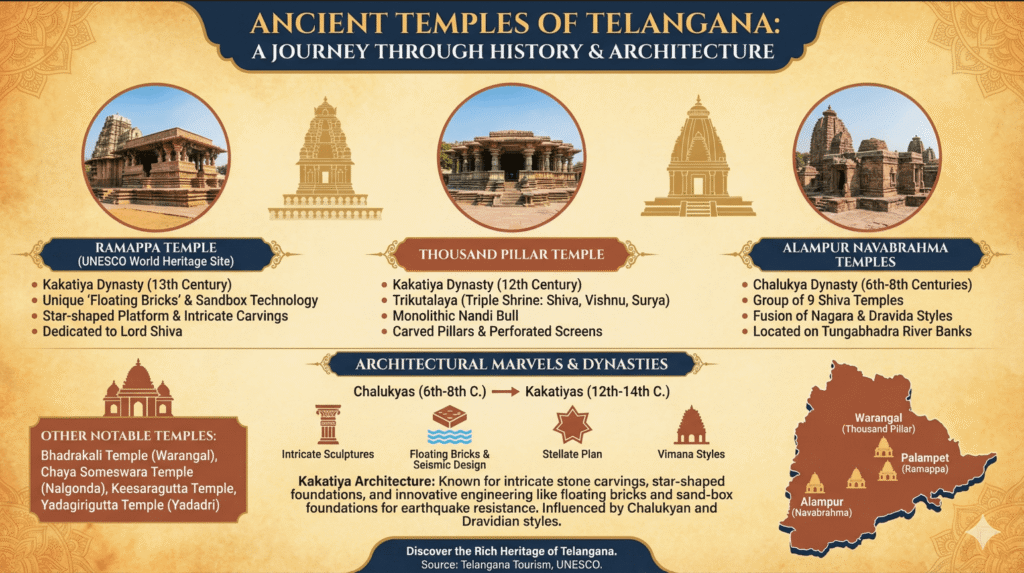 Ancient Temples in Telangana 2 Famous Ancient Temples in Telangana