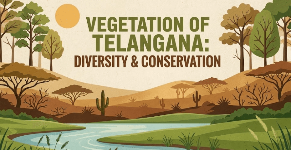 Vegetation of Telangana – Types, Forest Cover & Important Trees 1 vegetation of telangana