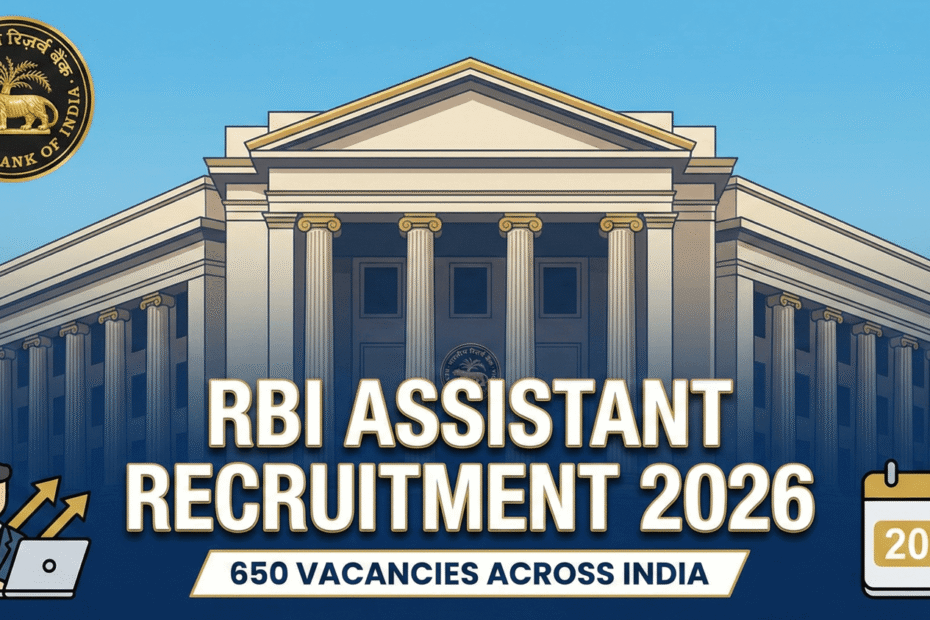 RBI Assistant Recruitment 2026 Notification Out: Apply Online for 650 Vacancies 1 RBI Assistant 2026 Notification