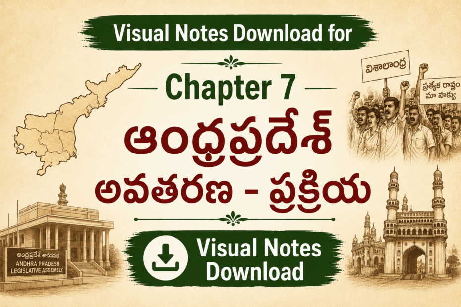 Chapter 7 - ఆంధ్రప్రదేశ్ అవతరణ - ప్రక్రియ 1 Formation of Andhra Pradesh – Process