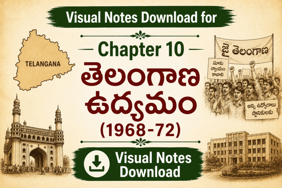 Chapter 10 - తెలంగాణ ఉద్యమం (1968-72) (Telangana Movement 1968-72)