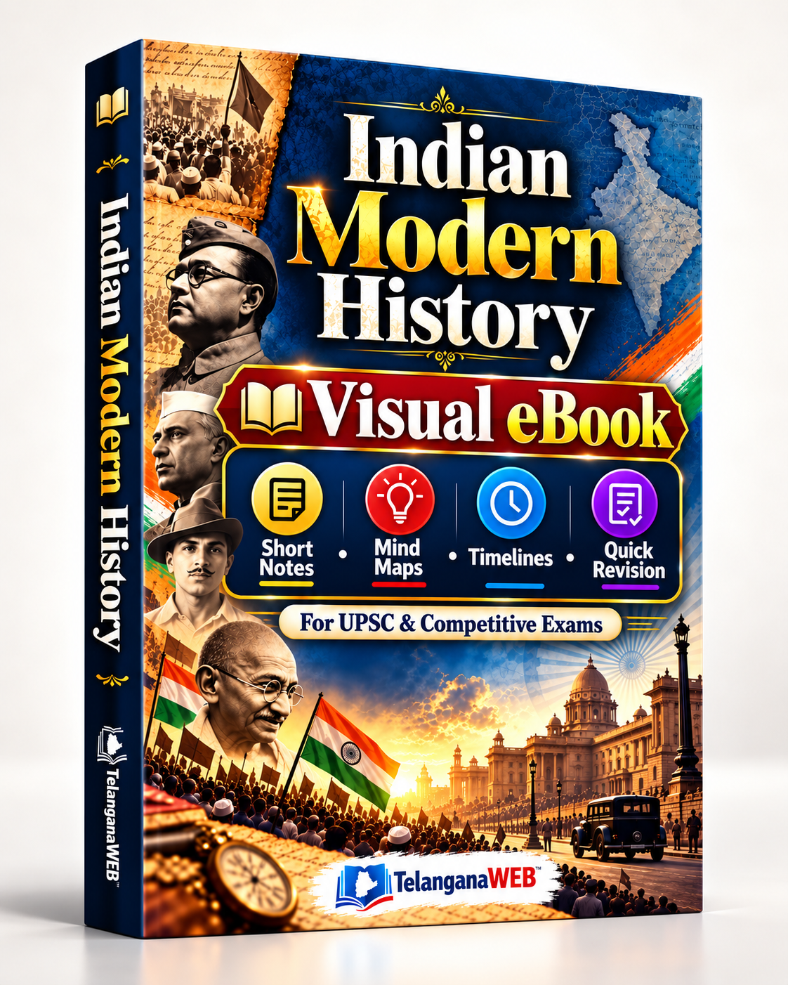 Indian Modern History – Visual eBook | Mind Maps, Timelines & Quick Revision (300+ Pages) 1 Indian Modern History